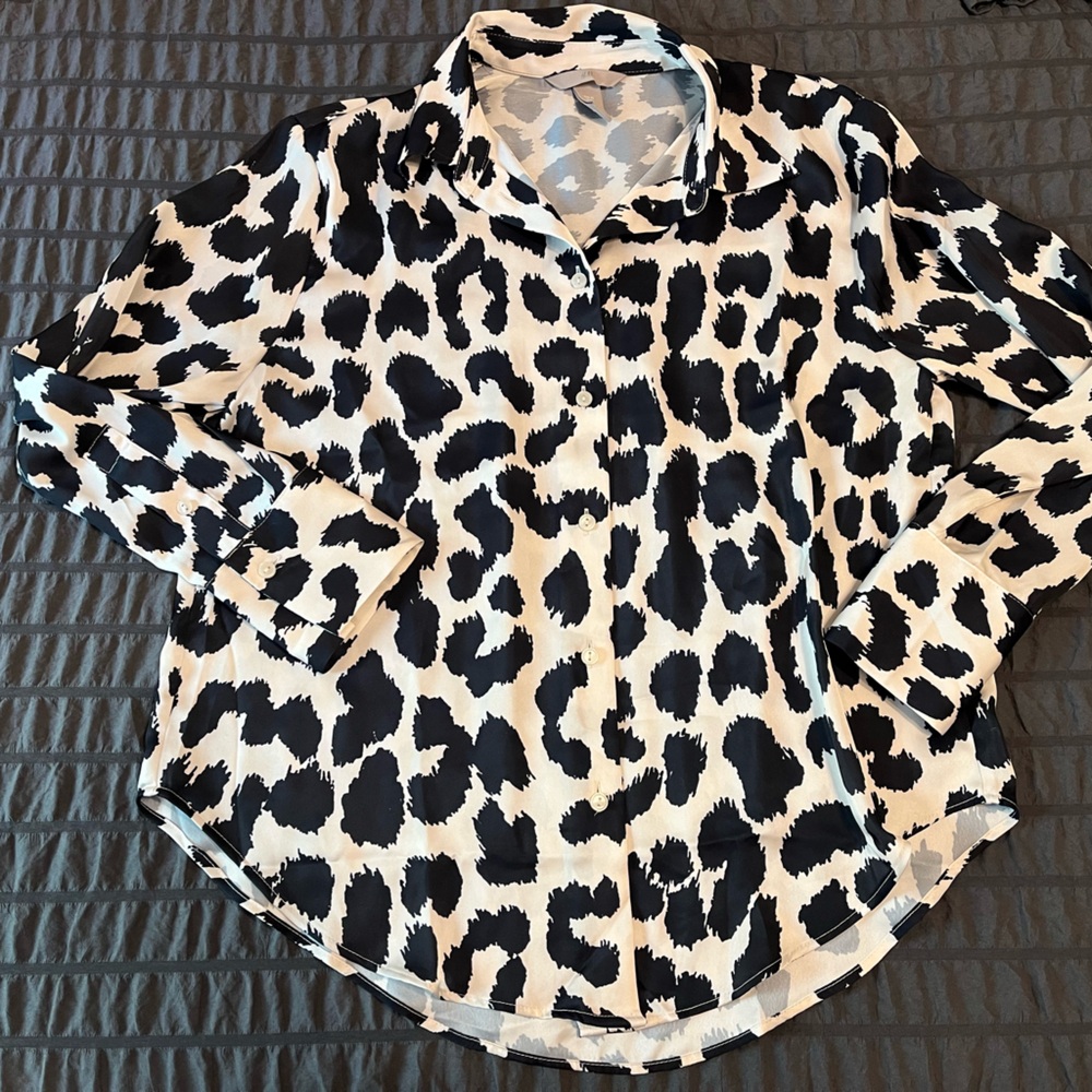 Satiny H&M woman’s button down blouse